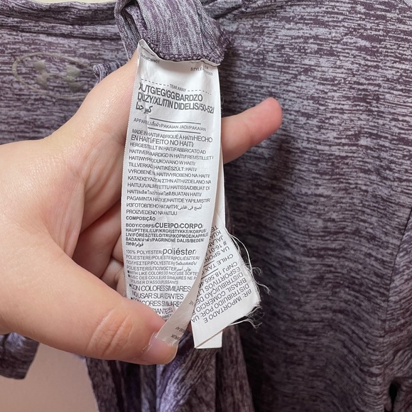 ✨Under Armour Women's Heathered Purple Shirt Size XL #C1 - Picture 7 of 7